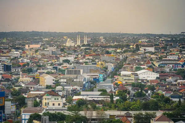 Aerial View Surakarta City Java Indonesia — Stock Photo, Image