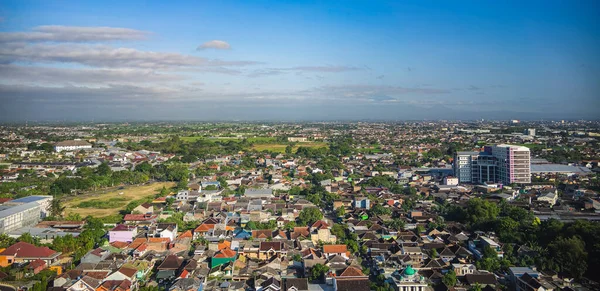 Widok Lotu Ptaka Miasto Surakarta Jawie Indonezja — Zdjęcie stockowe