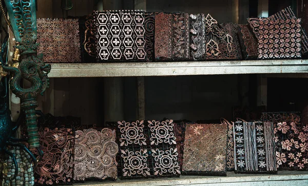 Surakarta Indonesia Julio 2023 Sellos Batik Una Tienda Hdr Image —  Fotos de Stock