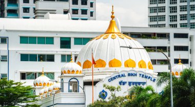 Singapur - 1 Temmuz 2023: Singapur 'da Küçük Hindistan Bölgesi Simgeleri, HDR Image