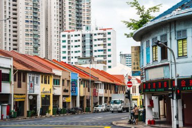 Singapur - 1 Temmuz 2023: Singapur 'da Küçük Hindistan Bölgesi Simgeleri, HDR Image