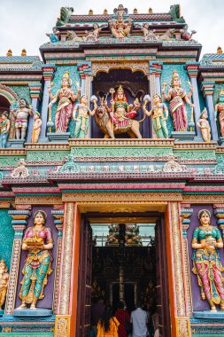 Singapur - 1 Temmuz 2023: Singapur 'da Küçük Hindistan Bölgesi Simgeleri, HDR Image