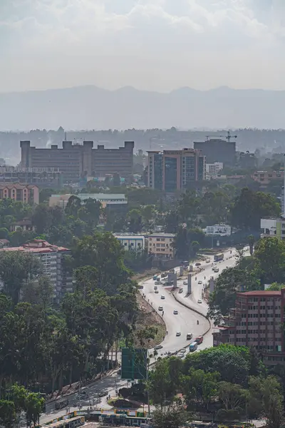 Найробі Кенія Липня 2023 Року Пам Ятки Центру Міста Сонячну — стокове фото