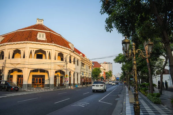 Surabaya Indonesia Julio 2023 Centro Histórico Ciudad Con Clima Soleado — Foto de Stock