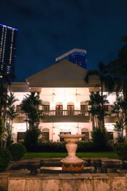 Surabaya, Endonezya - Temmuz 12023: Geceye kadar Tarihi Şehir Merkezi