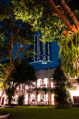 Surabaya, Endonezya - Temmuz 12023: Geceye kadar Tarihi Şehir Merkezi