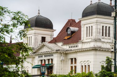 Yogyakarta, Endonezya - 1 Temmuz 2023: Bulutlu havada tarihi şehir merkezi, HDR Görüntü