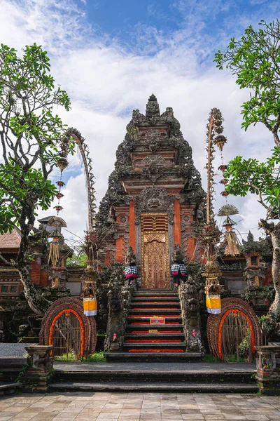 Ubud Indonesia Luglio 2023 Storico Villaggio Balinese Nel Tempo Nuvoloso — Foto Stock