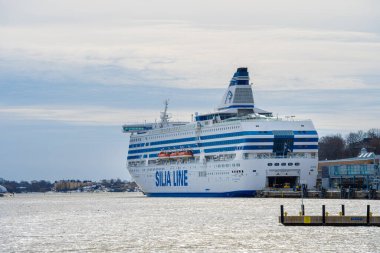 Helsinki, Finlandiya - 18 Mart 2023: Helsinki Limanı, HDR Görüntü