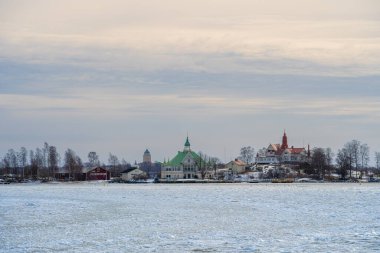 Helsinki, Finlandiya - 18 Mart 2023: Helsinki Limanı, HDR Görüntü