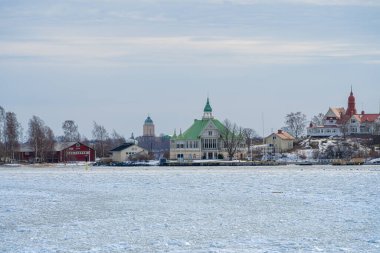 Helsinki, Finlandiya - 18 Mart 2023: Helsinki Limanı, HDR Görüntü