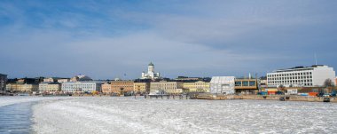 Helsinki, Finlandiya - 18 Mart 2023: Helsinki Limanı, HDR Görüntü