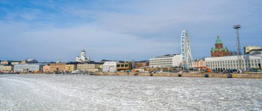 Helsinki, Finlandiya - 18 Mart 2023: Helsinki Limanı, HDR Görüntü