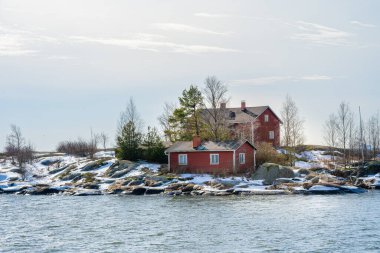 Helsinki, Finlandiya - 18 Mart 2023: Helsinki Limanı, HDR Görüntü