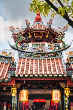 Singapur - Temmuz 12023: Çin Mahallesi Sunny Weather, HDR Görüntü