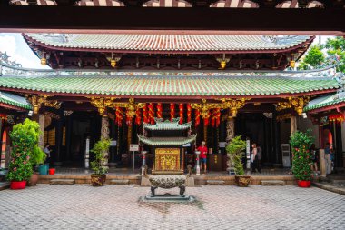 Singapur - Temmuz 12023: Çin Mahallesi Sunny Weather, HDR Görüntü