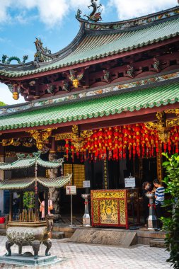 Singapur - Temmuz 12023: Çin Mahallesi Sunny Weather, HDR Görüntü