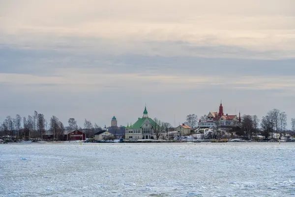 Helsinki Finnland März 2023 Der Hafen Von Helsinki Winter Hdr — Stockfoto
