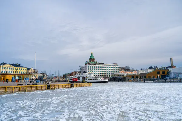 Helsinki Finlandiya Mart 2023 Helsinki Limanı Hdr Görüntü — Stok fotoğraf