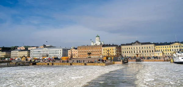 芬兰赫尔辛基 2023年3月18日 冬季赫尔辛基港口 Hdr图像 — 图库照片