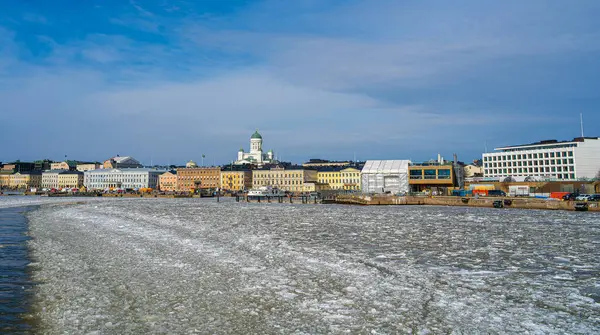 ヘルシンキ フィンランド 2023 冬のヘルシンキ港 Hdr イメージ — ストック写真