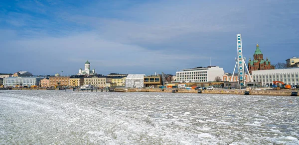 Helsinki Finland Maart 2023 Helsinki Haven Winter Hdr Afbeelding — Stockfoto