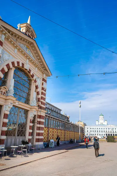 Helsinki Finlandiya Mart 2023 Kauppahalli Pazar Hdr Görüntü — Stok fotoğraf