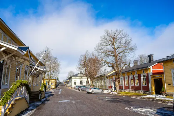 Naantali Finland March 2023 Historical Village Wintertime Hdr Image — Stock Photo, Image