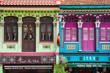 Singapore - July 1 2023 : Joo Chiat District landmarks, HDR Image clipart