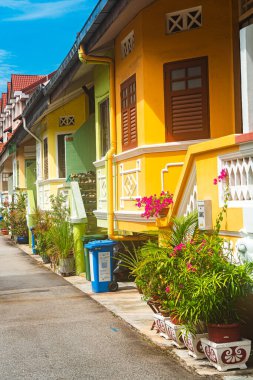 Singapur - Temmuz 12023: Joo Chiat İlçe simgeleri, HDR Görüntü