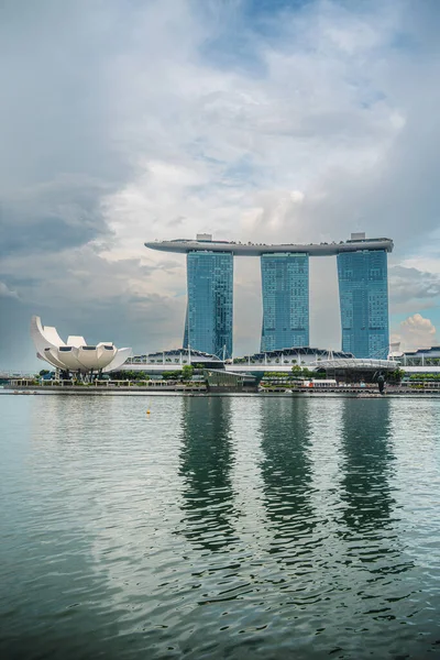 Singapur Temmuz 12023 Singapur Nehri Limanı Çevresindeki Simgeler Hdr Görüntü — Stok fotoğraf