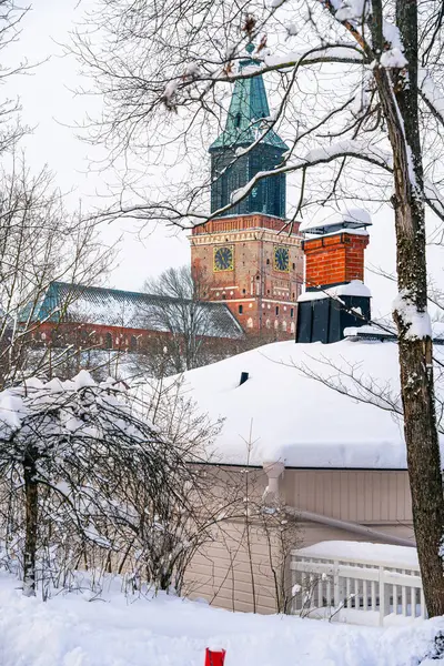 Turku Finland March 2023 Cityscape Wintertime Hdr Image — Stock Photo, Image