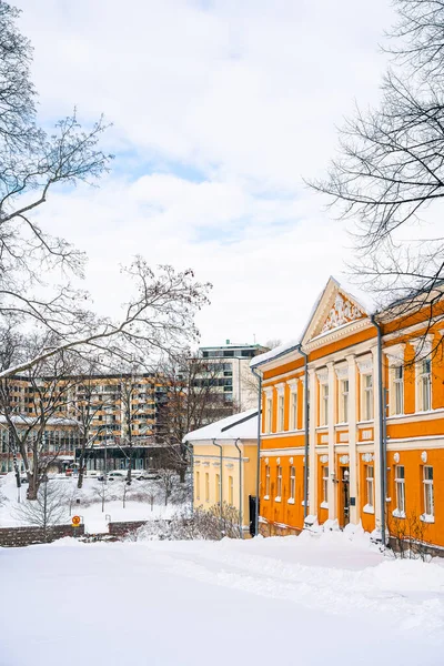 Турку Фінляндія Березня 2023 Міський Пейзаж Взимку Hdr Image — стокове фото