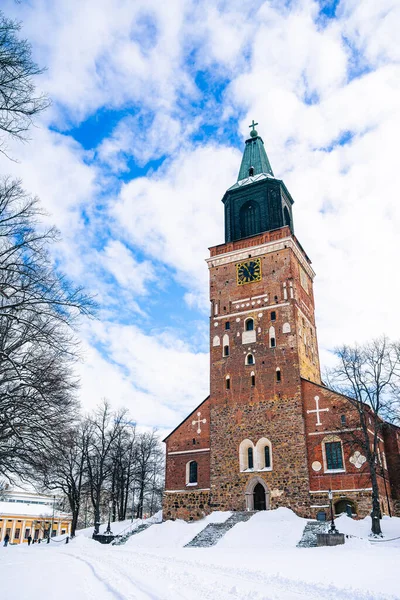 Turku Finlandiya Mart 2023 Kışın Şehir Manzarası Hdr Görüntü — Stok fotoğraf