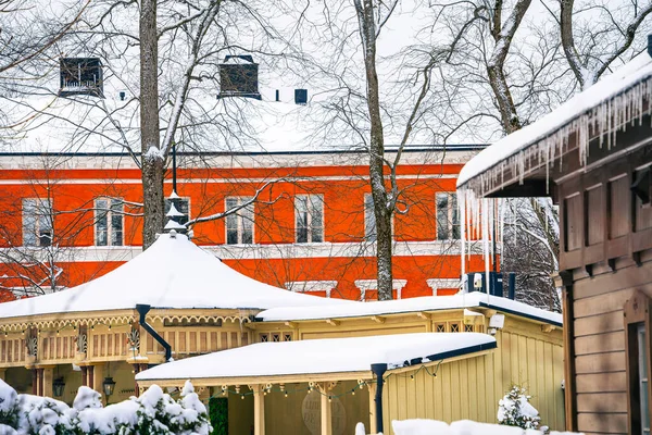 芬兰图尔库 2023年3月27日 冬季城市景观 人类发展报告 — 图库照片