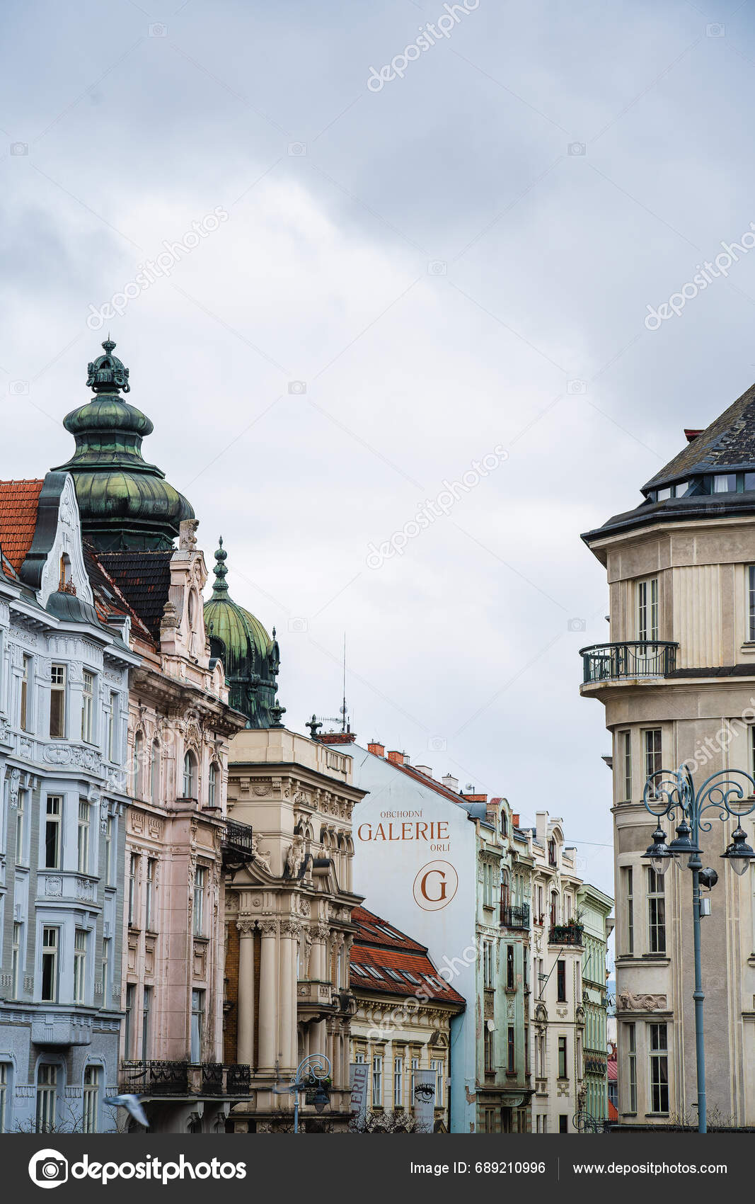 Brno Czech Republic March 2023 Historical City Center Cloudy Weather ...