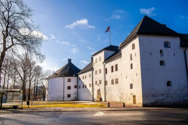 Turku, Finlandiya - Mart 12023: Kışın tarihi kent simgeleri, HDR Görüntü