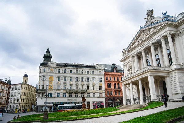 Brno République Tchèque Mars 2023 Centre Ville Historique Par Temps — Photo
