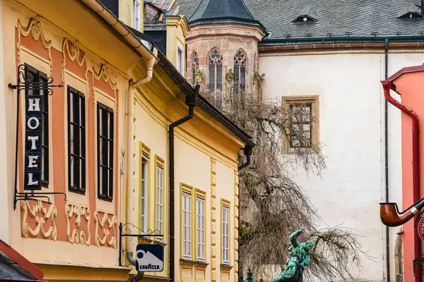 Kutna Hora Tschechien März 2023 Historisches Stadtzentrum Bei Bewölktem Wetter — Stockfoto