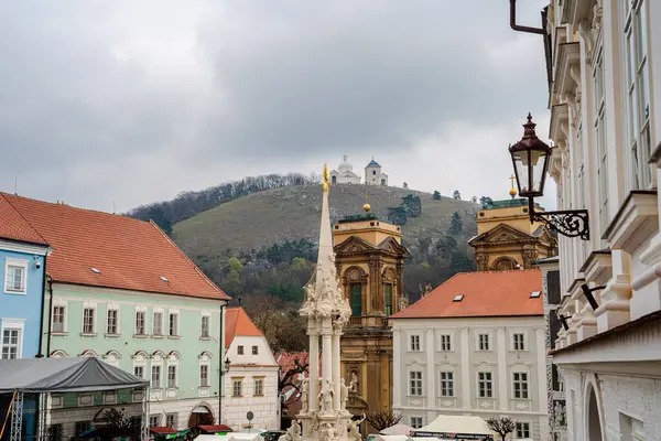 Mikulov República Checa Março 2023 Marcos Históricos Cidade Tempo Nublado — Fotografia de Stock
