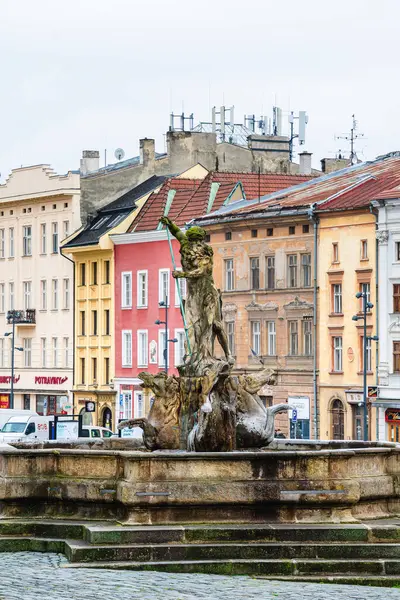 チェコのオロムーク 3月1日2023 曇りの天気の歴史的な都市の中心 Hdrイメージ — ストック写真