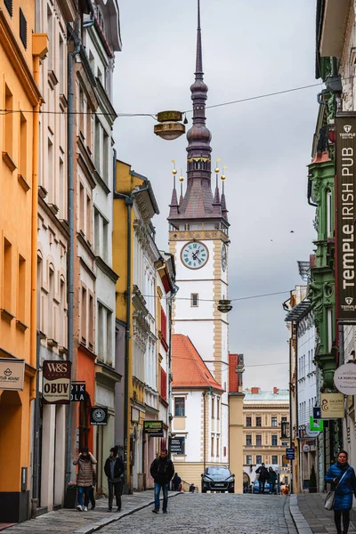 Olomouc República Checa Março 2023 Centro Histórico Cidade Tempo Nublado — Fotografia de Stock