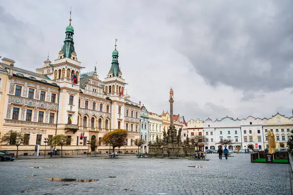 チェコ共和国 2023 曇った天気の歴史的な都市の中心 Hdr Image — ストック写真