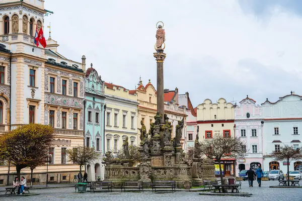 Pardubice Czech Republic March 2023 Historical City Center Cloudy Weather — Stock Photo, Image