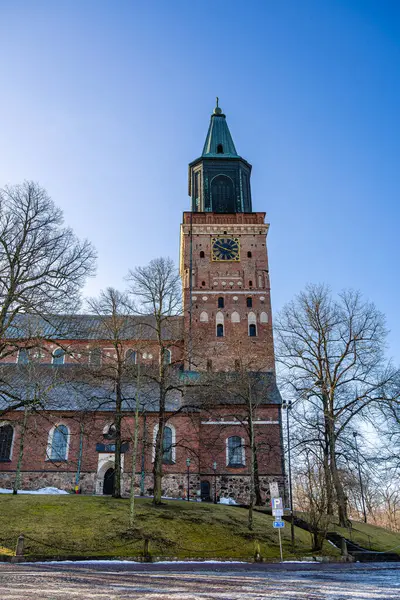 Turku Finnland März 2023 Historische Wahrzeichen Der Stadt Winter Hdr — Stockfoto