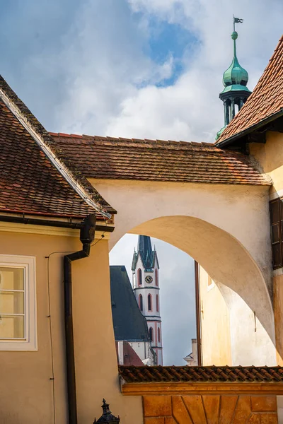 Cesky Krumlov Tschechien März 2023 Historisches Stadtzentrum Bei Sonnigem Wetter — Stockfoto