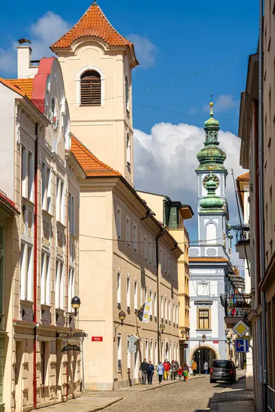 České Budějovice Března 2023 Historické Centrum Města Slunečného Počasí Hdr — Stock fotografie