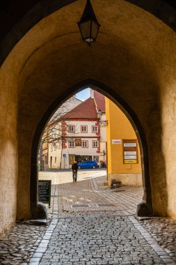 Uygulama, Çek Cumhuriyeti - Mart 12023: Güneşli havada tarihi köy, HDR Görüntü