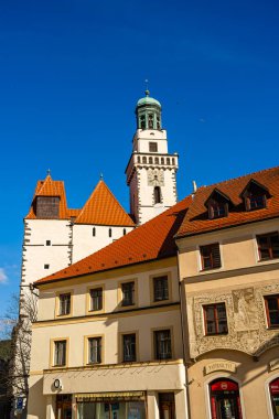 Uygulama, Çek Cumhuriyeti - Mart 12023: Güneşli havada tarihi köy, HDR Görüntü