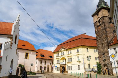 Plzen, Çek Cumhuriyeti - Mart 12023: İlkbaharda tarihi kent simgeleri, HDR Resmi